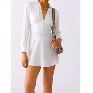 Urban Outfitters UO Phoebe Corseted Shirt Dress